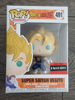 DRAGONBALL Z Super Saiyan Vegito #491 Funko Pop AAA ANIME EXCLUSIVE